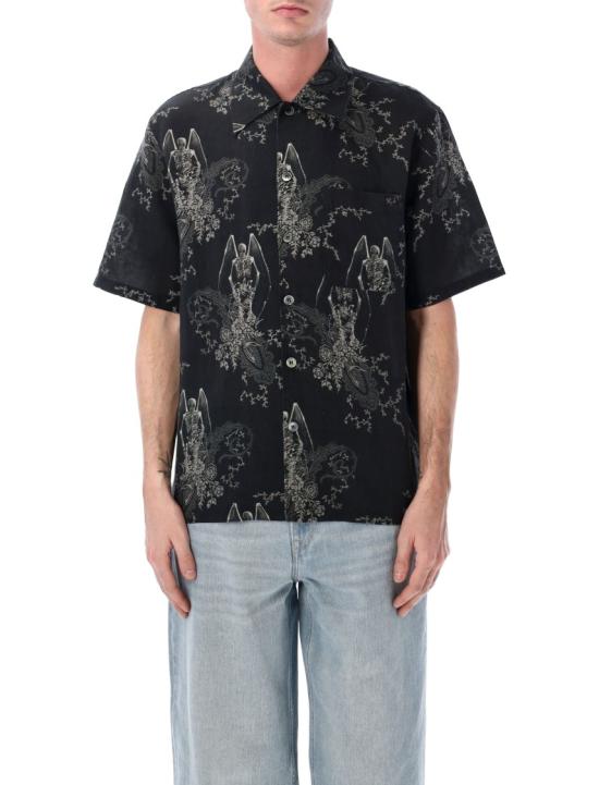 26SS 아워레가시 에브리 셔츠 숏슬리브 데스 페이즐리 프린트 M2262EDPBLACK