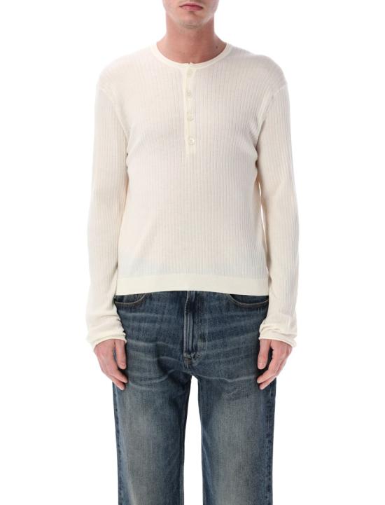 26SS 아워레가시 파인 헨리 코튼 티셔츠 M2263FIIVORY Neutrals