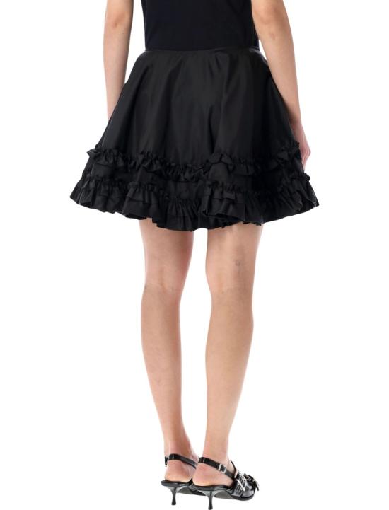 26SS 가니 러플 스커트 A109007910708099 Black - GANNI