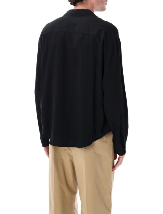 26SS 아미 박시 자수 아미 파리 셔츠 HSH829VI0036001 Black - AMI
