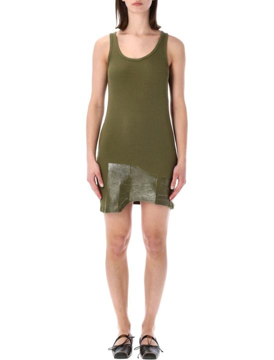 26SS 마르지엘라 테이프 리브드 미니 원피스 테이프 리브드 미니 원피스 S29DA0016M20202693 Green