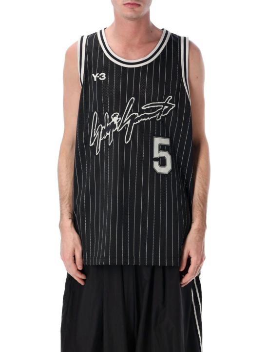 26SS 와이쓰리 엘리트 5 베스킷볼 저지 슬리브리스 티셔츠 KS7641BLK Black