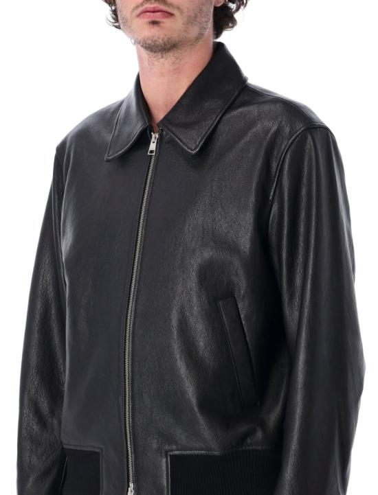 26SS 아미 가죽 자켓 HJK850LH0044001 Black - AMI