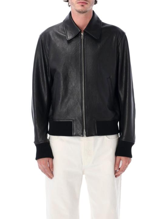 26SS 아미 가죽 자켓 HJK850LH0044001 Black