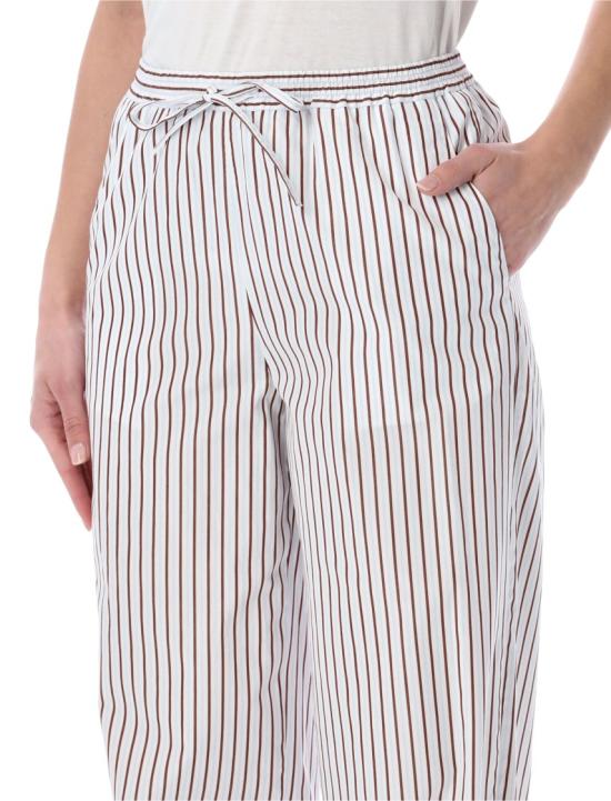 26SS 루루 스튜디오 스트레이트 팬츠 CISCODARK RED L White - LOULOU STUDIO