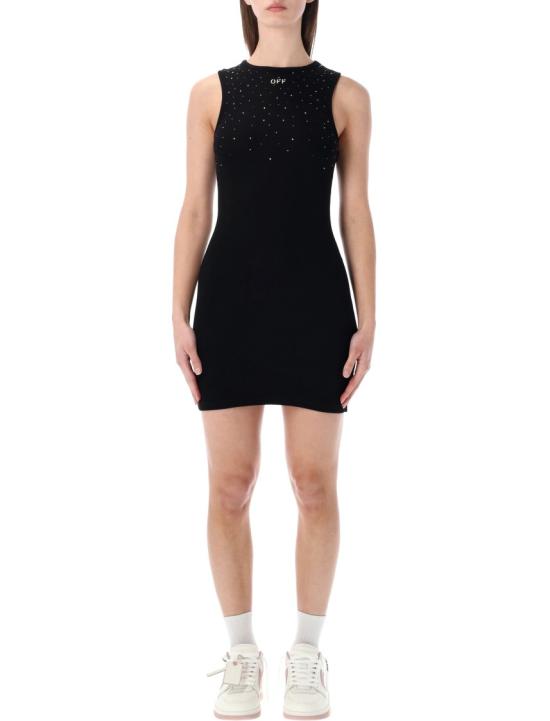 26SS 오프화이트 숏 원피스 OWDB463S26JER0011001 Black