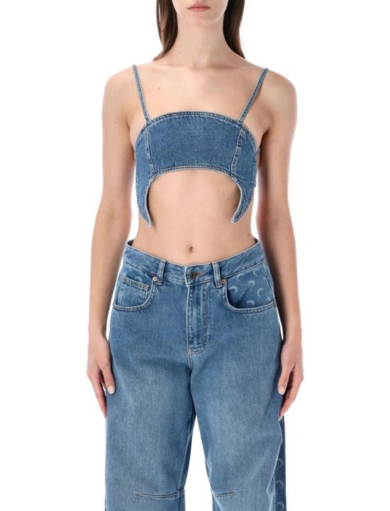 26SS 마린세르 민소매 티셔츠 WTO465ACDEN0002BL05 Blue