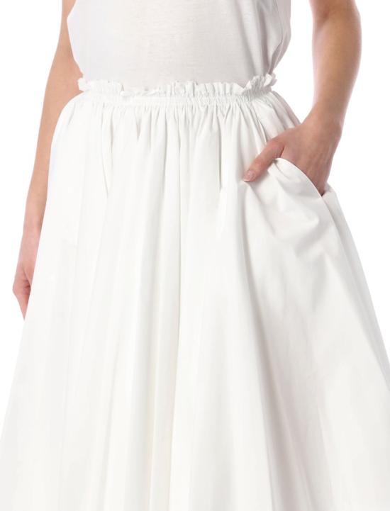 26SS 아미 코튼 미디 코롤라 스커트 FSK444CO0063100 White - AMI