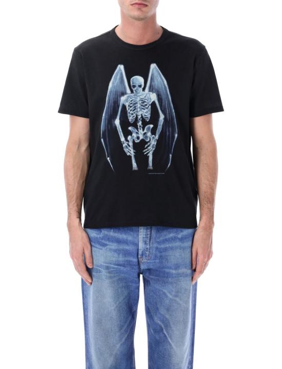 26SS 아워레가시 뉴 박스 티셔츠 폴른 엔젤 프린트 M2266NFBW Black