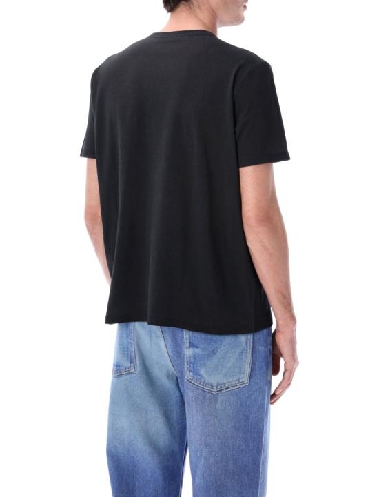 26SS 아워레가시 뉴 박스 티셔츠 폴른 엔젤 프린트 M2266NFBW Black - OUR LEGACY