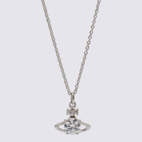 26FW 비비안웨스트우드 레이나 펜던트 목걸이 63020095 02P102P102 Platinum white - VIVIENNE WESTWOOD