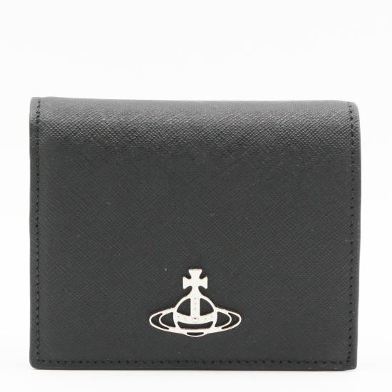 26FW 비비안웨스트우드 사피아노 숏 월렛 51150031W L001NN401 Black