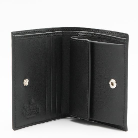 26FW 비비안웨스트우드 사피아노 숏 월렛 51150031W L001NN401 Black - VIVIENNE WESTWOOD