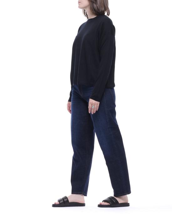 26FW 아라고나 긴팔 티셔츠 D3307TF Black - ARAGONA