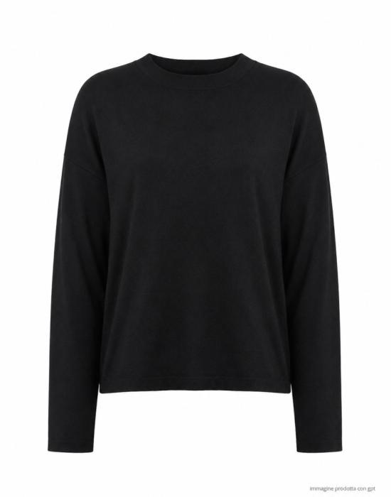 26FW 아라고나 긴팔 티셔츠 D3307TF Black