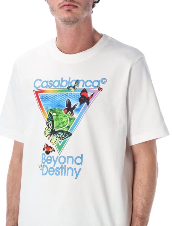 26SS 카사블랑카 반팔 티셔츠 MSP26JTS0011616 White - CASABLANCA