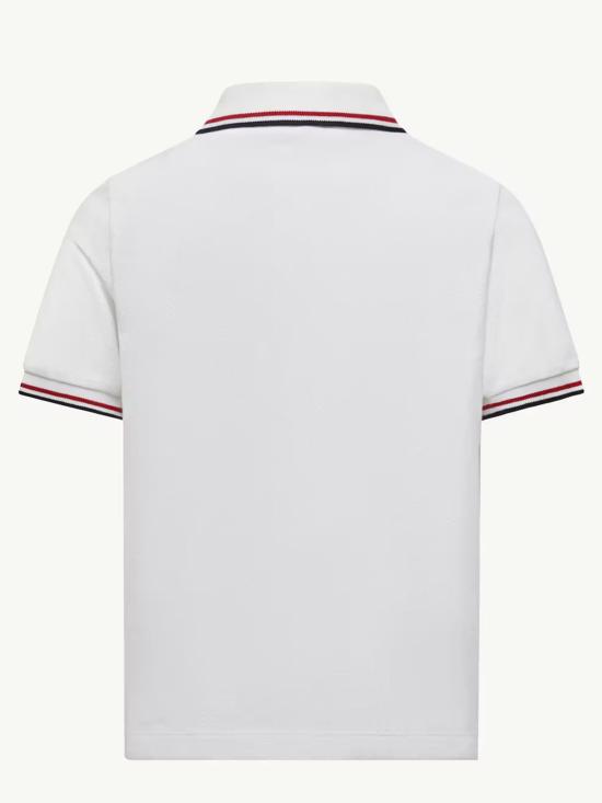 26FW [키즈] 몽클레어 폴로 셔츠 L29548A000058496W 034 Bianco - MONCLER