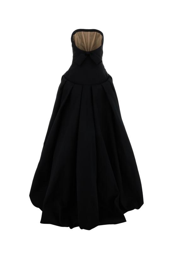 26SS 발렌시아가 롱 원피스 872739TUQ03 1000 BLACK - BALENCIAGA