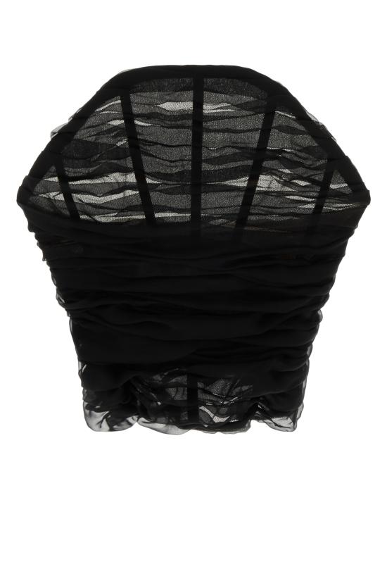 26SS 발렌시아가 블라우스 872530TUN28 1000 BLACK