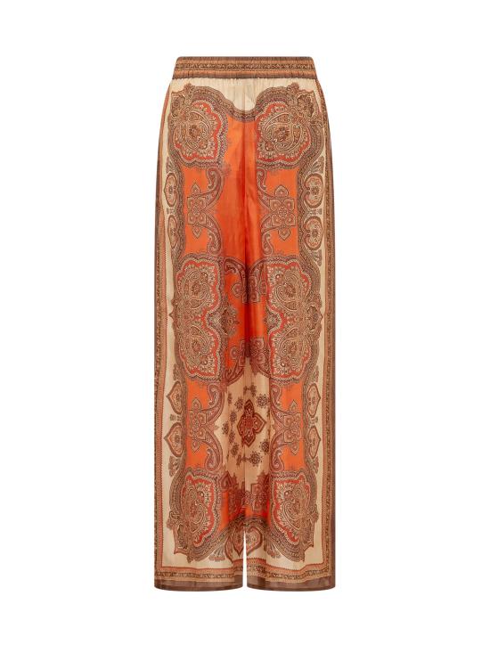 26FW 짐머만 팔라초 팬츠 1500PSS263 TAPA TANGERINE PAISLEY - ZIMMERMANN