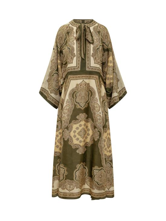 26FW 짐머만 롱 원피스 8270DSS263 OLP OLIVE PAISLEY