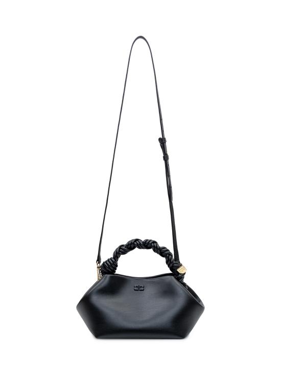 26FW 가니 스몰 레더 보우 토트백 A5241 099 BLACK - GANNI