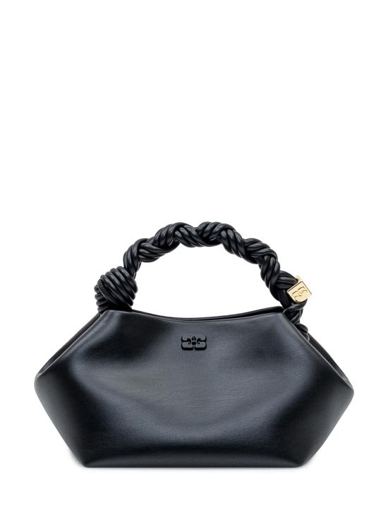 26FW 가니 스몰 레더 보우 토트백 A5241 099 BLACK