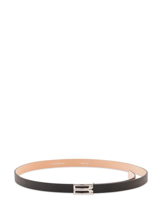26FW 빅토리아 베컴 레귤러 벨트 1125ABL006561A 9199 BLACK SILVER BUCKLE