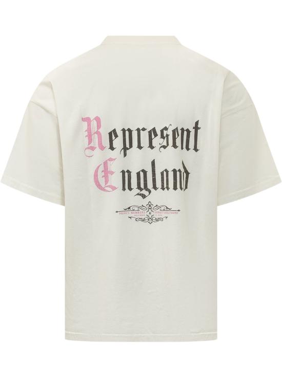 26FW 리프레젠트 반팔 티셔츠 MLM101231 72 FLAT WHITE - REPRESENT