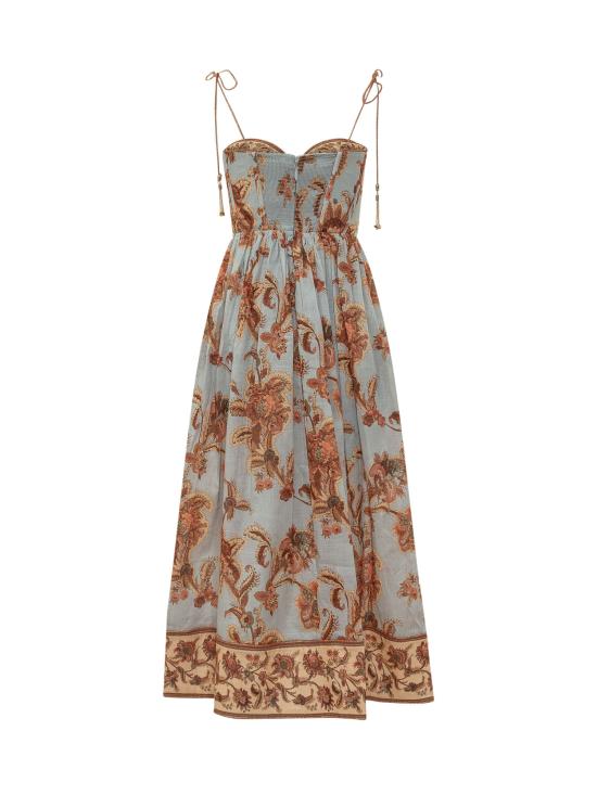 26FW 짐머만 롱 원피스 8635DSS261 BLJB BLUE JACOBEAN - ZIMMERMANN