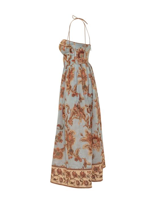 26FW 짐머만 롱 원피스 8635DSS261 BLJB BLUE JACOBEAN - ZIMMERMANN