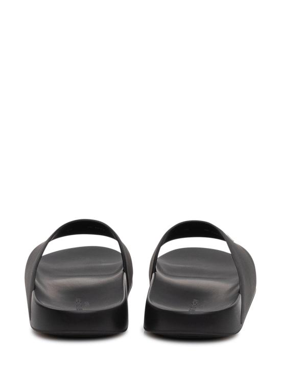 26FW 지방시 러버 라벨 슬라이드 뮬 BH302MH1XL 001 BLACK - GIVENCHY