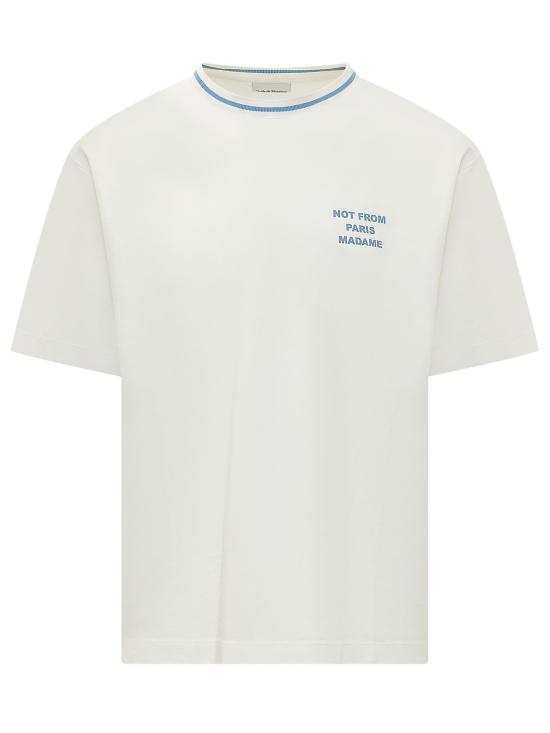 26FW 드롤드무슈 반팔 티셔츠 LTS189CO002 OW OFF WHITE