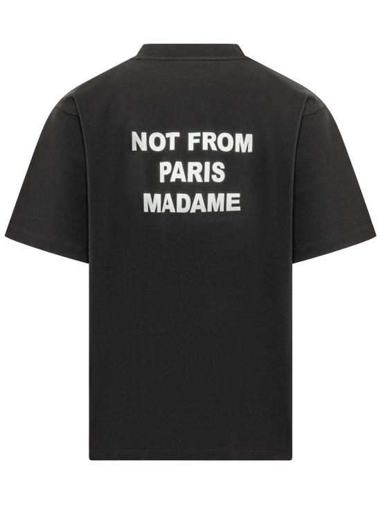 26FW 드롤드무슈 반팔 티셔츠 PERMTS203CO002 BL BLACK - DROLE DE MONSIEUR