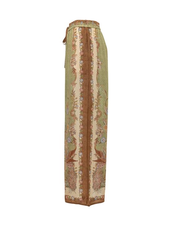 26FW 짐머만 팔라초 팬츠 6251PSS262 KHSF KHAKI SCARF FLORAL - ZIMMERMANN