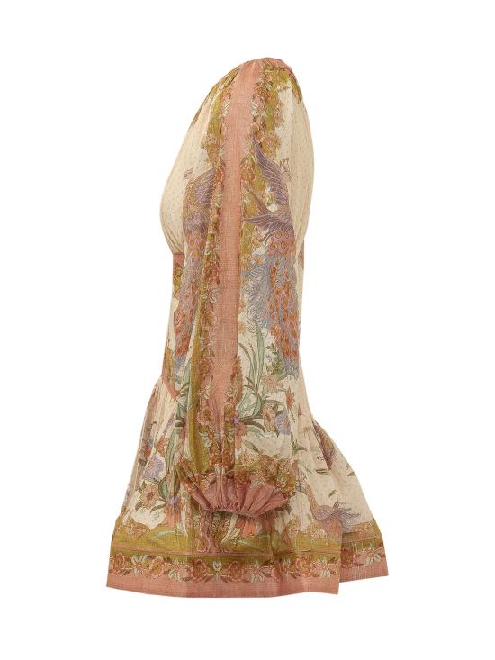 26FW 짐머만 미디 원피스 5515DSS262 CTSF CHARTREUSE SCARF FLORAL - ZIMMERMANN