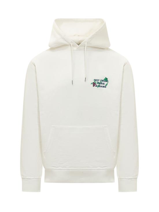 26FW 드롤드무슈 후드 티셔츠 LHO208CO127 OW OFF WHITE