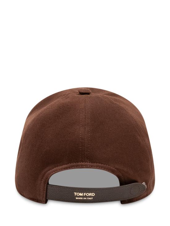 26FW 톰포드 볼캡 MH005TCN061G EWC MEDIUM BROWN OFF WHITE - TOMFORD