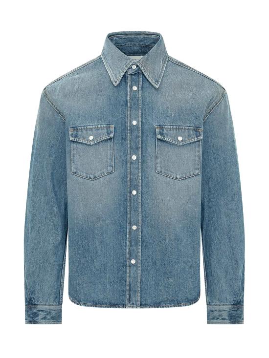 26FW 지방시 데님 셔츠 BM616V5YD3 420 MEDIUM BLUE