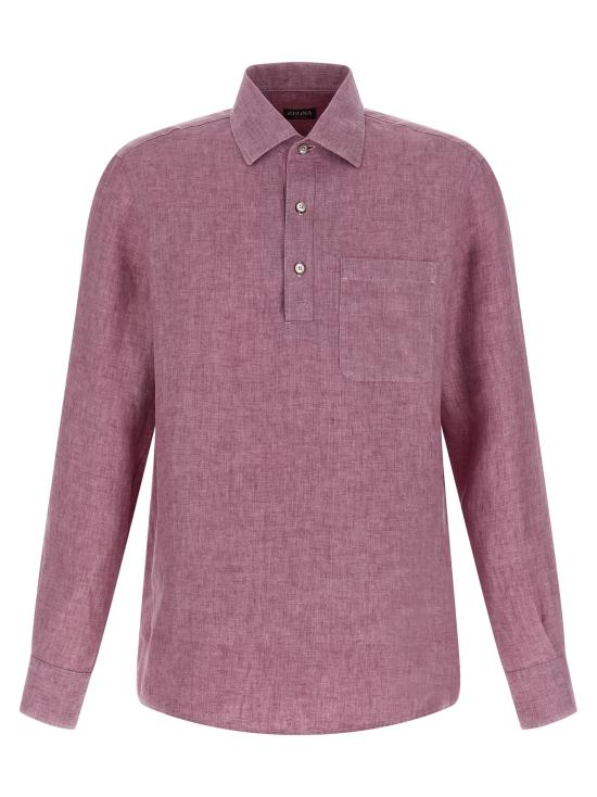 26SS 에르메네질도제냐 폴로 티셔츠 UHX51A3SRF13662 Pink