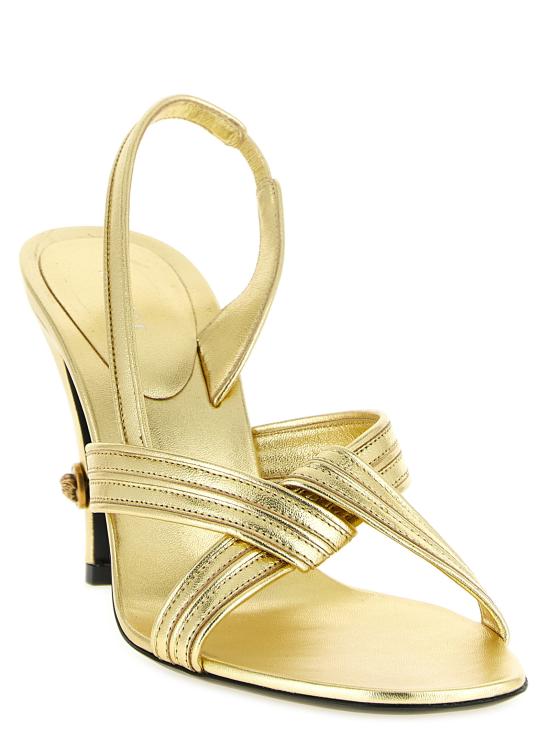 26FW 베르사체 힐/펌프스 10255871A185091X70J Gold - VERSACE
