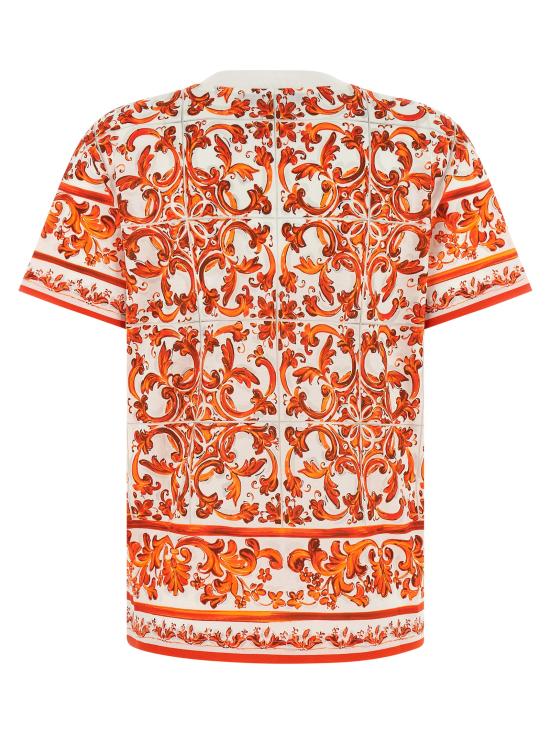 26FW 돌체앤가바나 반팔 티셔츠 F8V42TGDDT6S9000 Orange - DOLCE & GABBANA
