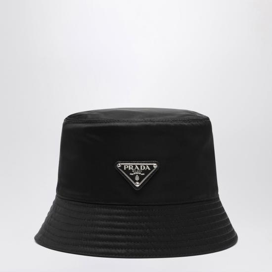 26FW 프라다 나일론 버킷햇 나일론 버킷햇 1HC1372DMI Black