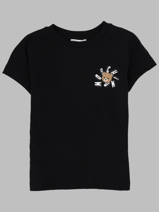 26SS [키즈] 모스키노 티셔츠 HUM05OK LAA0360100 BLACK