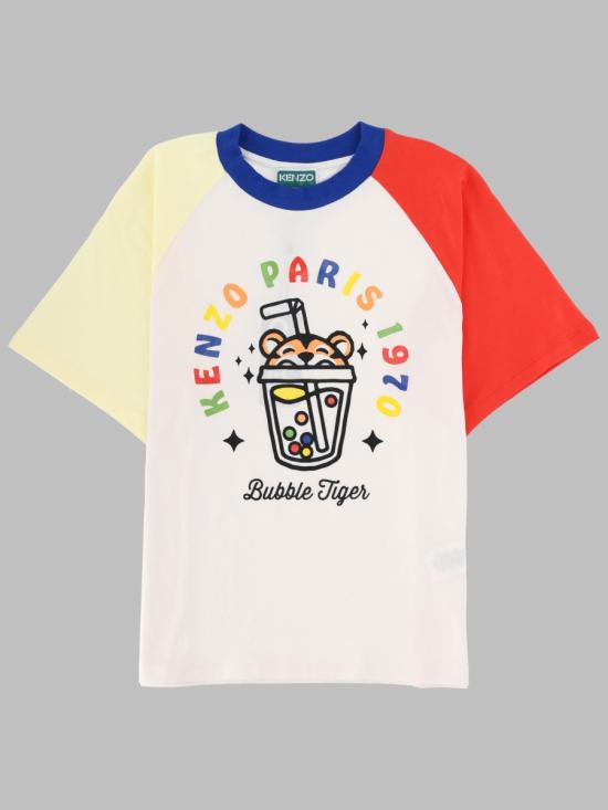 26SS [키즈] 겐조 티셔츠 K61852K 117 WHITE