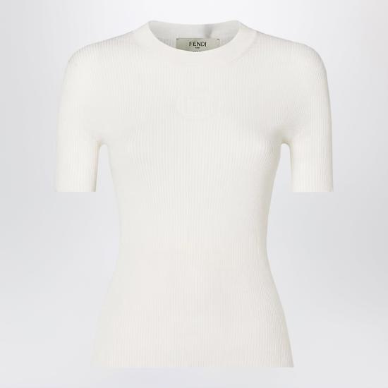 26FW 펜디 반팔 티셔츠 FZXF22AYBX White