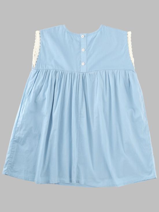 26SS [키즈] 루이스미샤 원피스 GRI S26 S0064K STONEBLUE - LOUISE MISHA