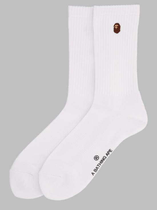 26FW 베이프 양말 001SOM301004M WHITE - BAPE