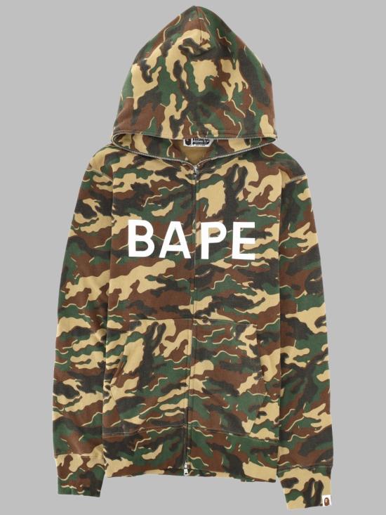 26SS 베이프 후드 티셔츠 001ZPM301001M GREEN MILITARY GREEN