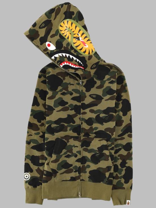 26FW 베이프 후드 티셔츠 001ZPM301007M GREEN MILITARY GREEN - BAPE